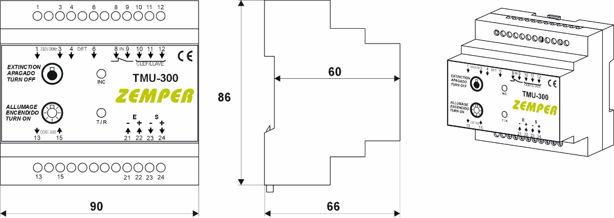 Dimensiones de la referencia