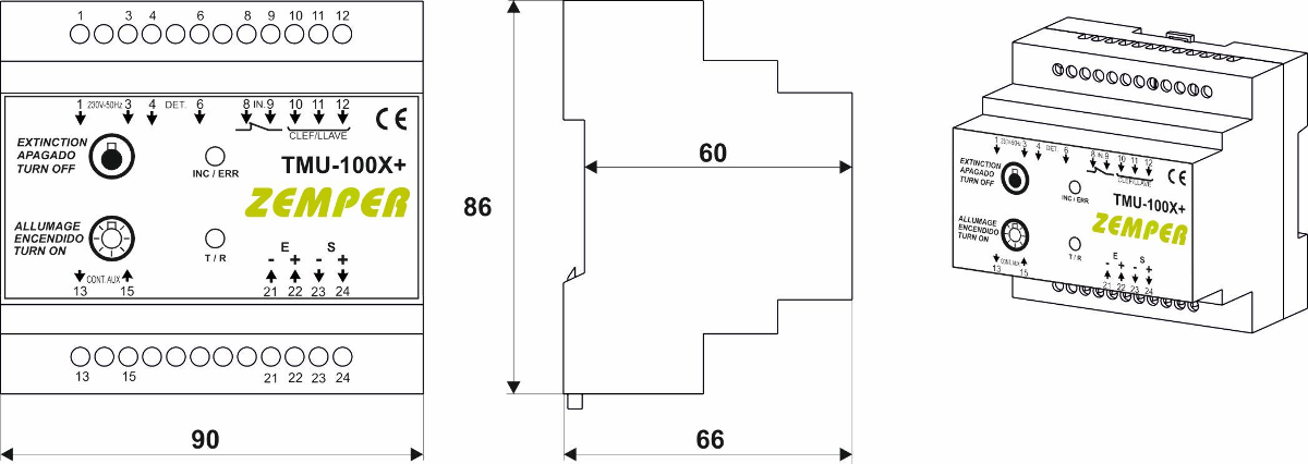 Dimensiones de la referencia