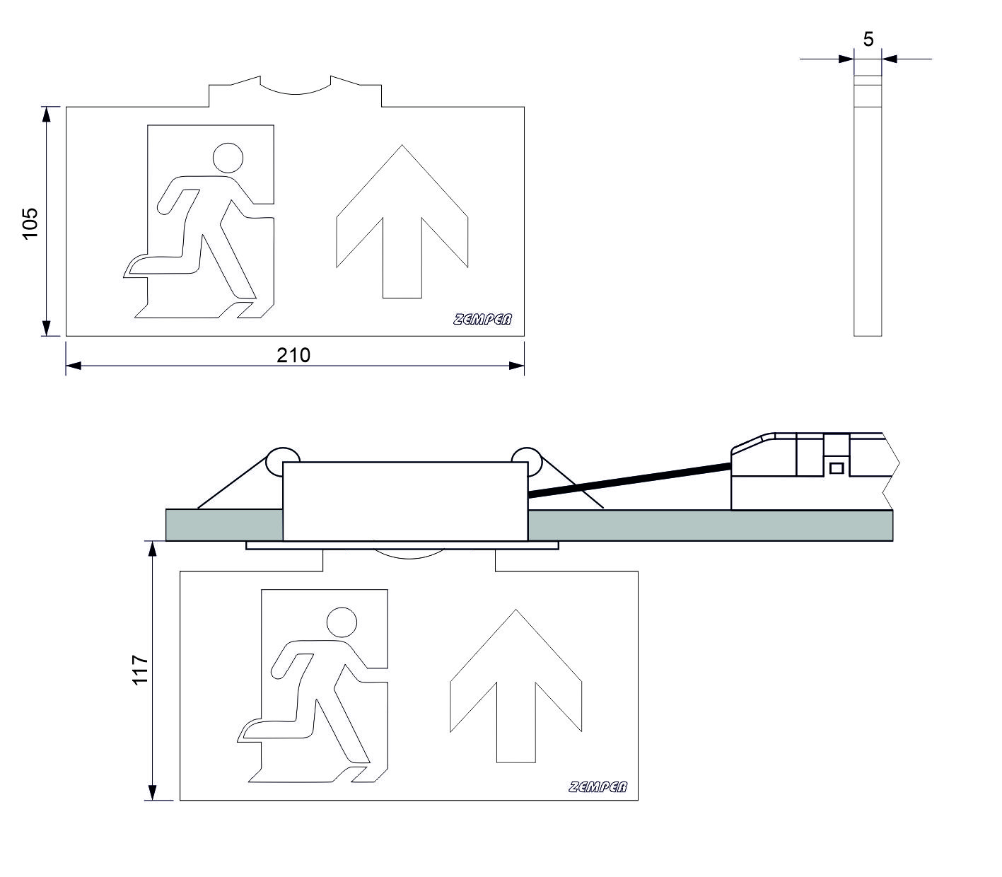 Dimensiones de la referencia